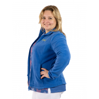 Bluza polarowa damska - niebieska